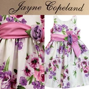Floral-Print Dress, Little Girls